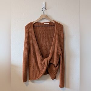 Grade & Gather Women's Cozy Burnt Orange Sweater Size Small